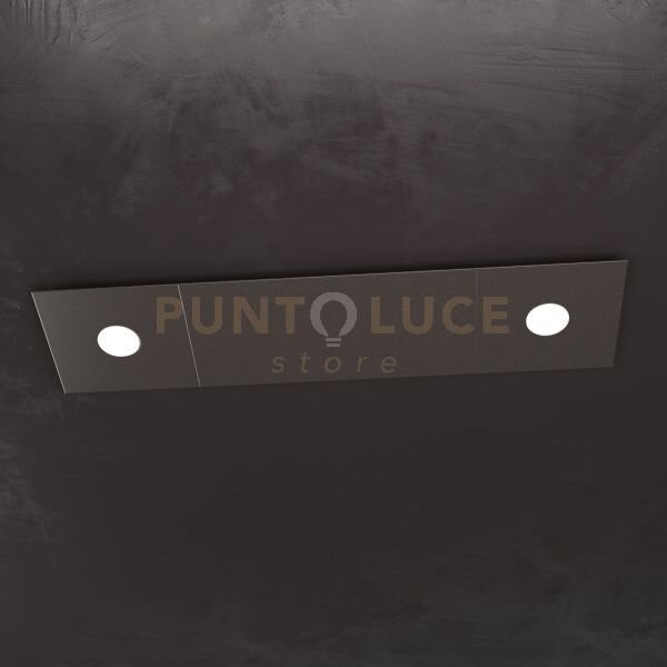 Eccentric applique-plafoniera 2 luci + 2 decorativo marrone 1156-2l