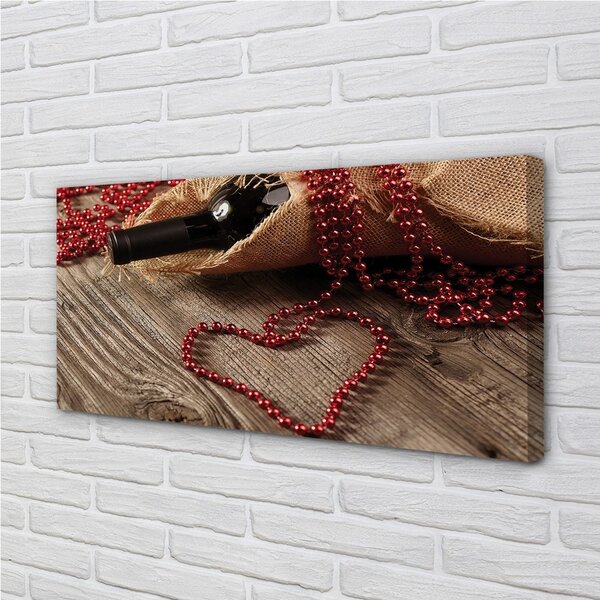 Quadro su tela Corallo per il cuore del vino 100x50 cm