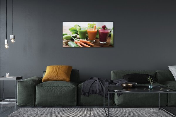 Stampa quadro su tela Cocktail vegetali 100x50 cm