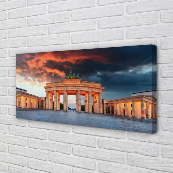 Quadro su tela Gate della Germania di Brandenburg 100x50 cm