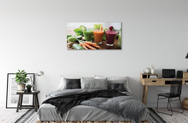 Stampa quadro su tela Cocktail vegetali 100x50 cm