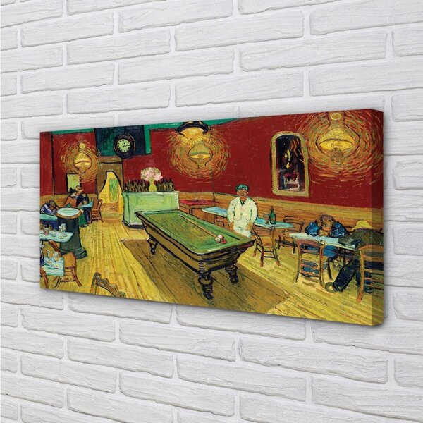 Quadro su tela Night Art Cafe 100x50 cm
