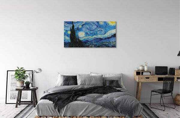 Quadro su tela Arte notturna stataria 100x50 cm