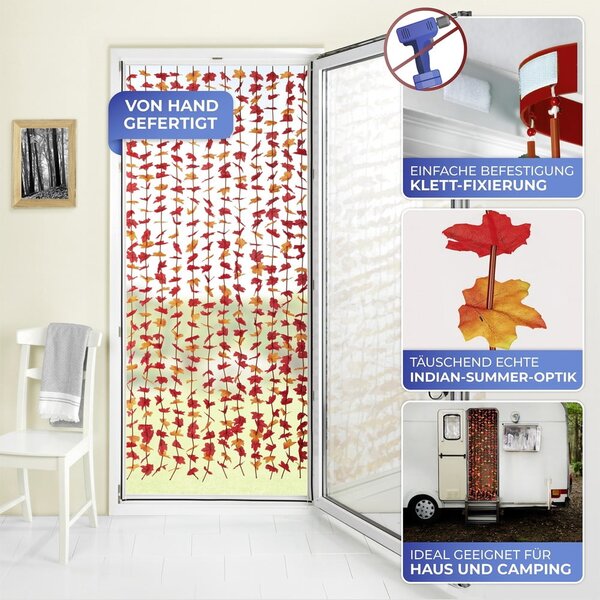 Tenda per porta rossa 90x190 cm Indian Summer - Maximex