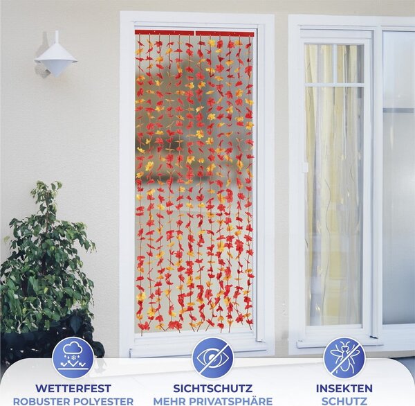 Tenda per porta rossa 90x190 cm Indian Summer - Maximex