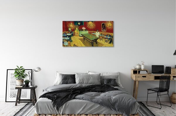 Quadro su tela Night Art Cafe 100x50 cm