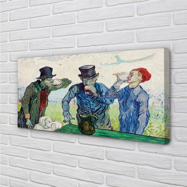 Quadro su tela Incontro degli uomini d'arte 100x50 cm