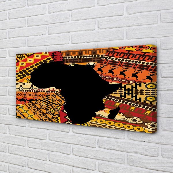 Quadro su tela Mappa dei motivi 100x50 cm