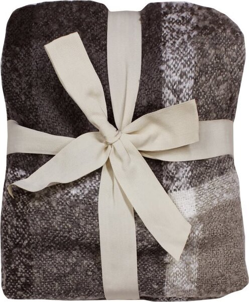 Blanco Raya Plaid Coperta Divano e Letto in Acrilico 130x160 cm Fantasia Geometrica - LDR-927