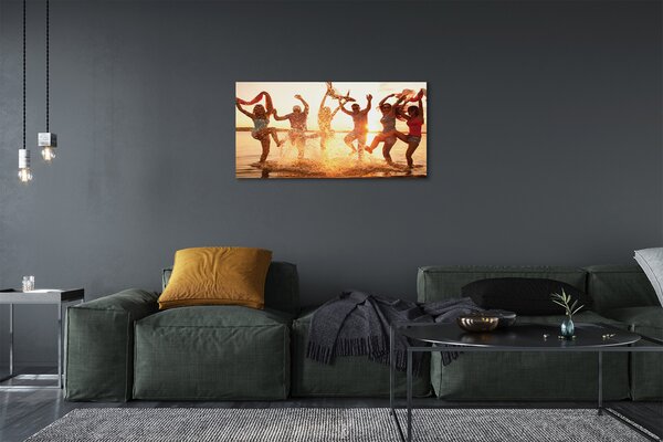 Quadro su tela Persone occidentali del mare 100x50 cm