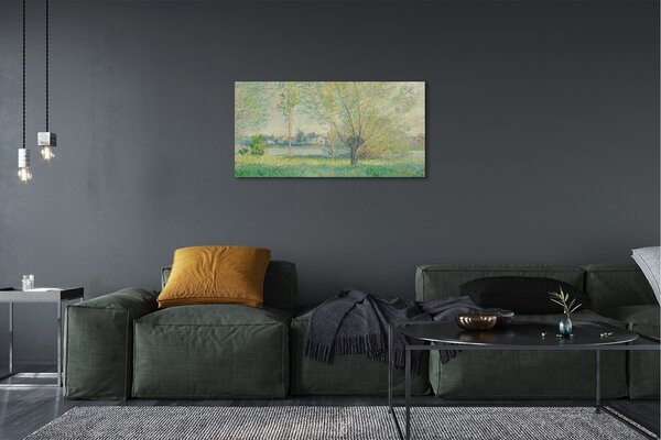 Stampa quadro su tela Meadow d'arte dipinto 100x50 cm