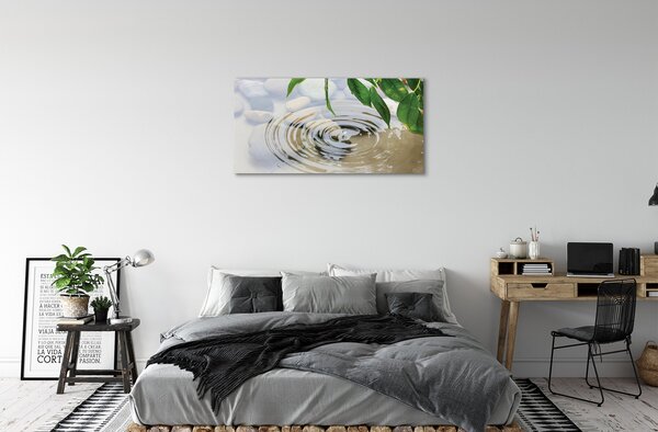 Quadro su tela Spruzzo di goccia d'acqua 100x50 cm