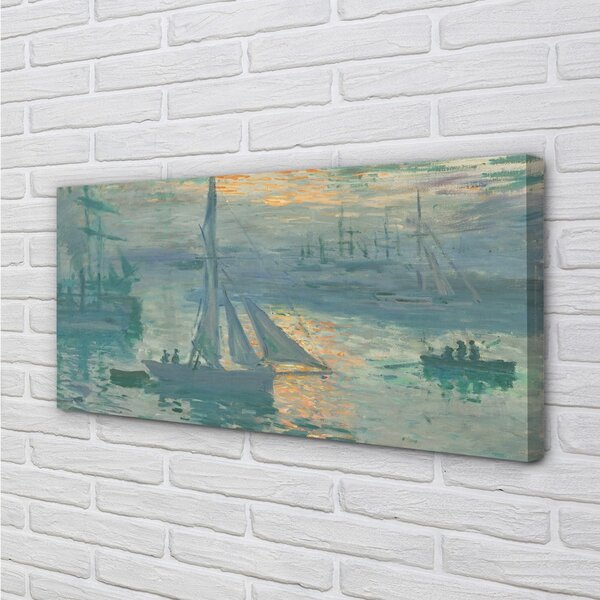 Quadro su tela Barca a vela d'arte a est 100x50 cm