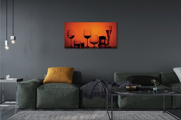 Quadro su tela Occhiali 100x50 cm