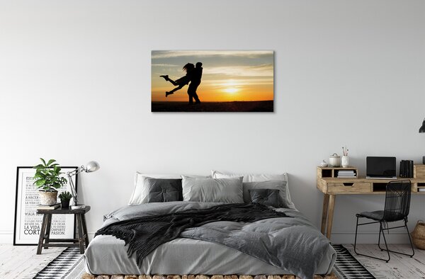 Foto quadro su tela Nuvole occidentali 100x50 cm