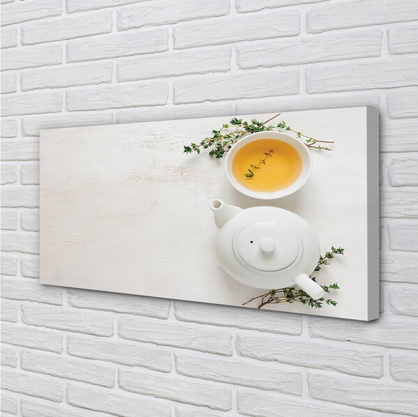 Foto quadro su tela Jug da tè 100x50 cm