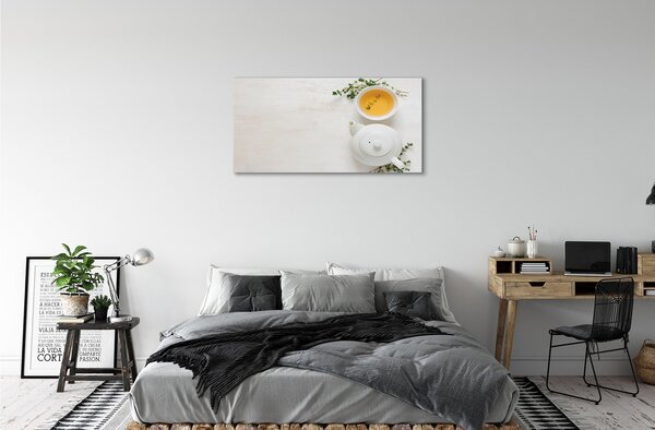 Foto quadro su tela Jug da tè 100x50 cm