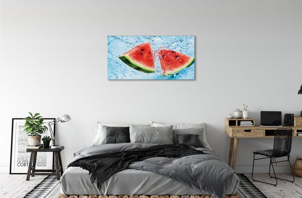 Quadro su tela Acqua di anguria 100x50 cm