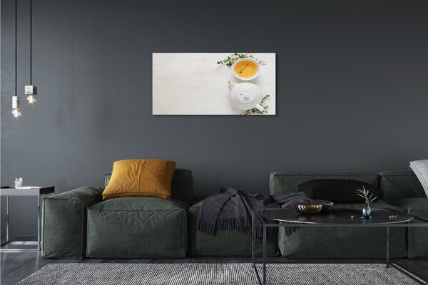 Foto quadro su tela Jug da tè 100x50 cm