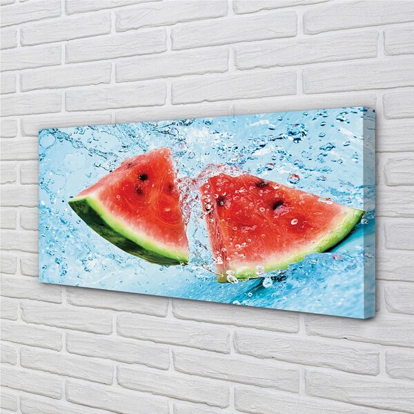 Quadro su tela Acqua di anguria 100x50 cm