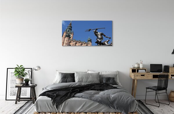 Quadro stampa su tela Chiesa monumento di Durreńsk 100x50 cm