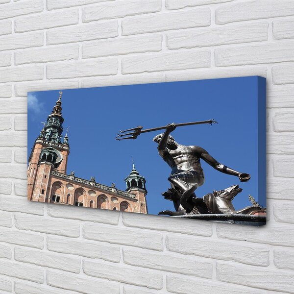 Quadro stampa su tela Chiesa monumento di Durreńsk 100x50 cm