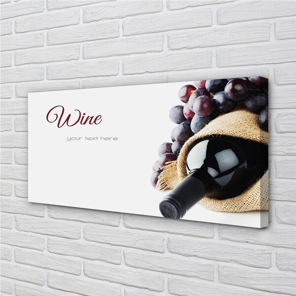 Quadro su tela Uva da vino 100x50 cm
