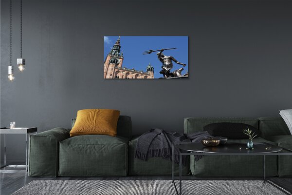 Quadro stampa su tela Chiesa monumento di Durreńsk 100x50 cm