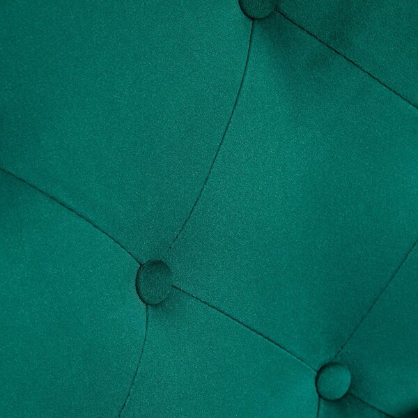 DecHome Poltrona a Dondolo Vintage in Velluto Dimensioni 70x86x94 colore Verde