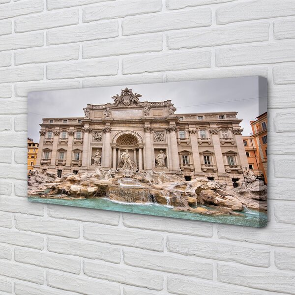 Quadro su tela Fontana di Roma Basilica 100x50 cm
