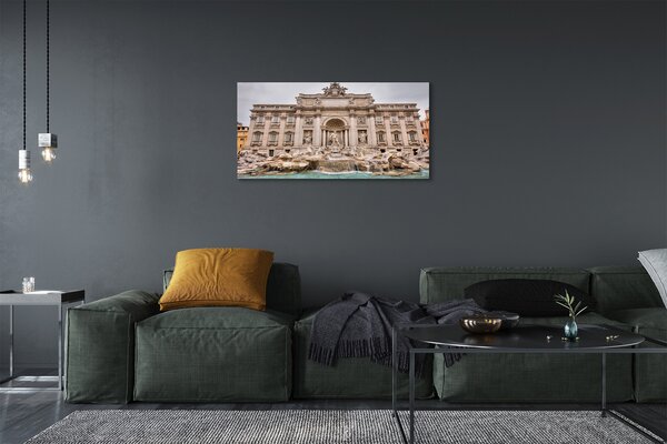 Quadro su tela Fontana di Roma Basilica 100x50 cm