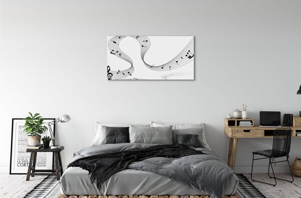 Quadro su tela Chiave di violino 100x50 cm