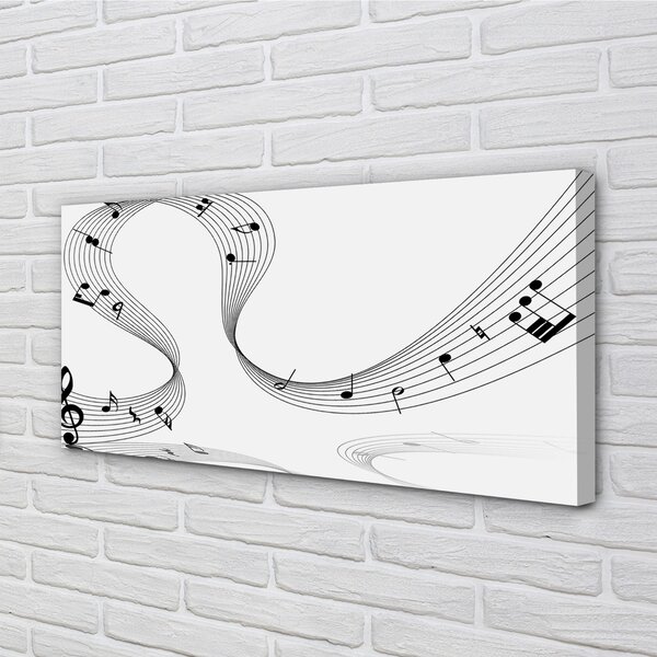 Quadro su tela Chiave di violino 100x50 cm