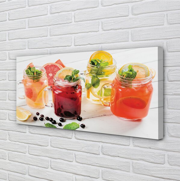 Quadro su tela Cocktail di agrumi 100x50 cm