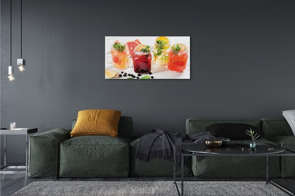 Quadro su tela Cocktail di agrumi 100x50 cm
