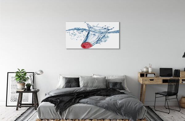 Quadro su tela Acqua di lampone 100x50 cm