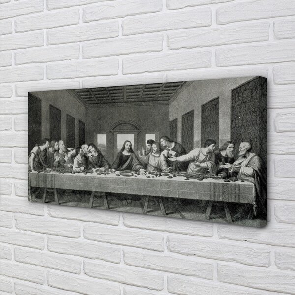 Quadro su tela Ultima cena arte 100x50 cm