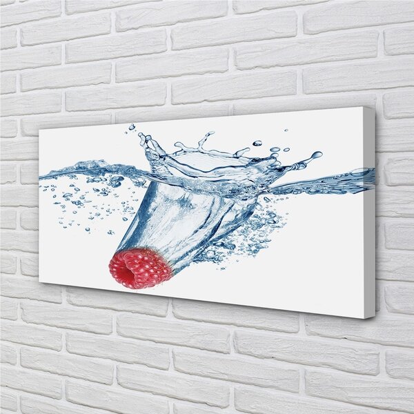 Quadro su tela Acqua di lampone 100x50 cm