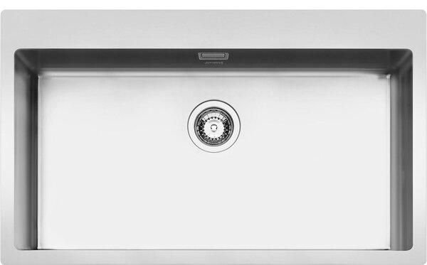 Smeg LFT77RS, Lavabo da appoggio, Rettangolare, Acciaio inossidabile, Acciaio inossidabile, 1 vasca, Rettangolare