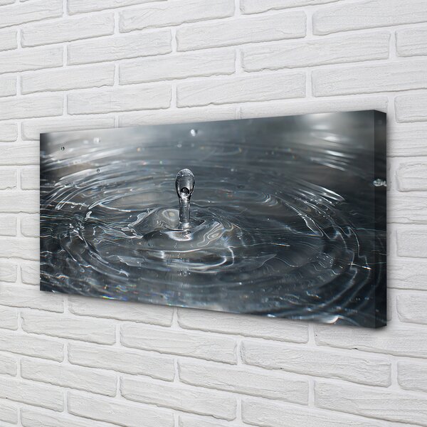 Quadro su tela Spruzzo di goccia d'acqua 100x50 cm