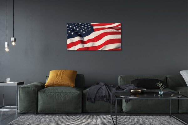 Quadro su tela Flag degli Stati Uniti 100x50 cm