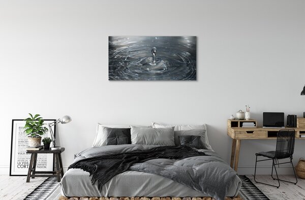 Quadro su tela Spruzzo di goccia d'acqua 100x50 cm