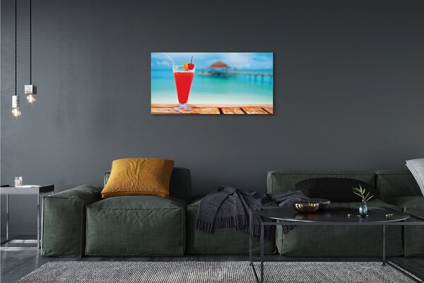 Stampa quadro su tela Cocktail by the mare 100x50 cm