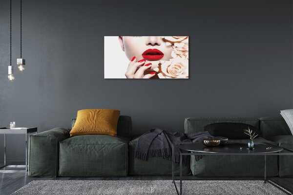 Quadro su tela Rose 100x50 cm