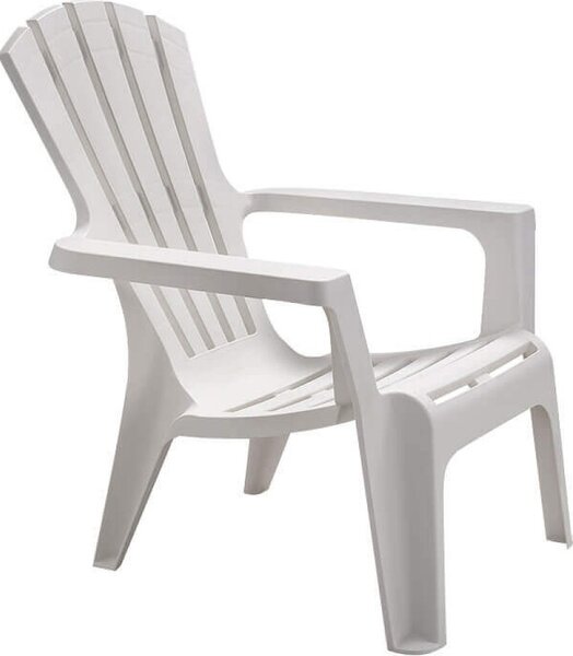 BICA Poltrona da Esterno Impilabile in Polipropilene Dimensioni 73x80x88 cm colore Bianco - Norimberga