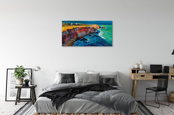 Quadro su tela Sky Rock 100x50 cm
