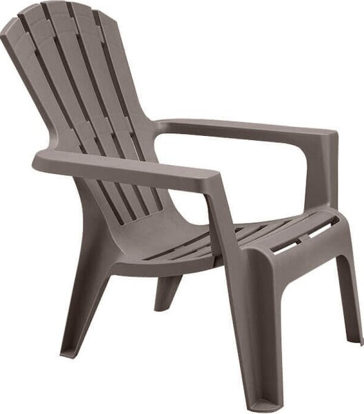 BICA Poltrona da Esterno Impilabile in Polipropilene Dimensioni 73x80x88 cm colore Taupe - Norimberga
