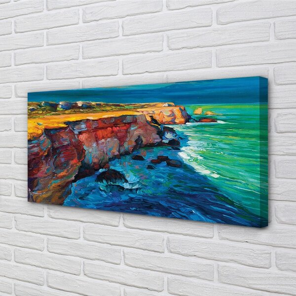 Quadro su tela Sky Rock 100x50 cm