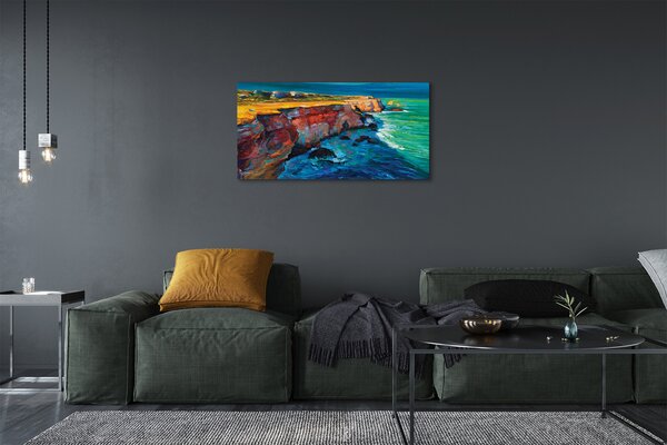 Quadro su tela Sky Rock 100x50 cm