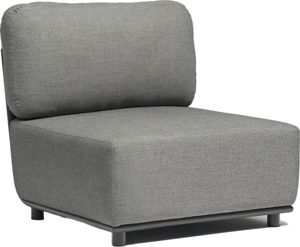 VivaGarden Poltrona da Esterno in Alluminio Dimensioni 71x85x83 cm colore Antracite